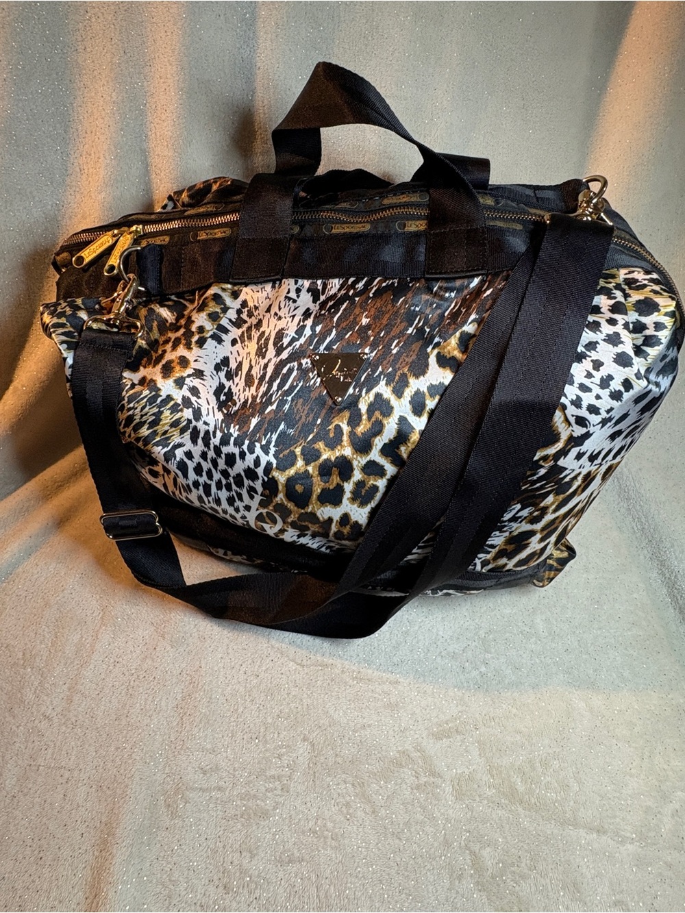 LeSportsac x Joyrich LA Leopard Print Duffle Bag / Weekender